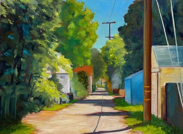 G St. Alleyway 
Oil on Canvas, 2026, 18x24 , $2400