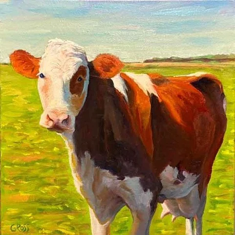 Nora
Oil on Canvas, 2025,18x18  $1800 SOLD
