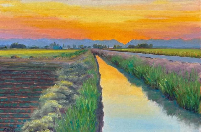 Berryessa Glow
Oil on Canvas, 2025, 24x236, $3400