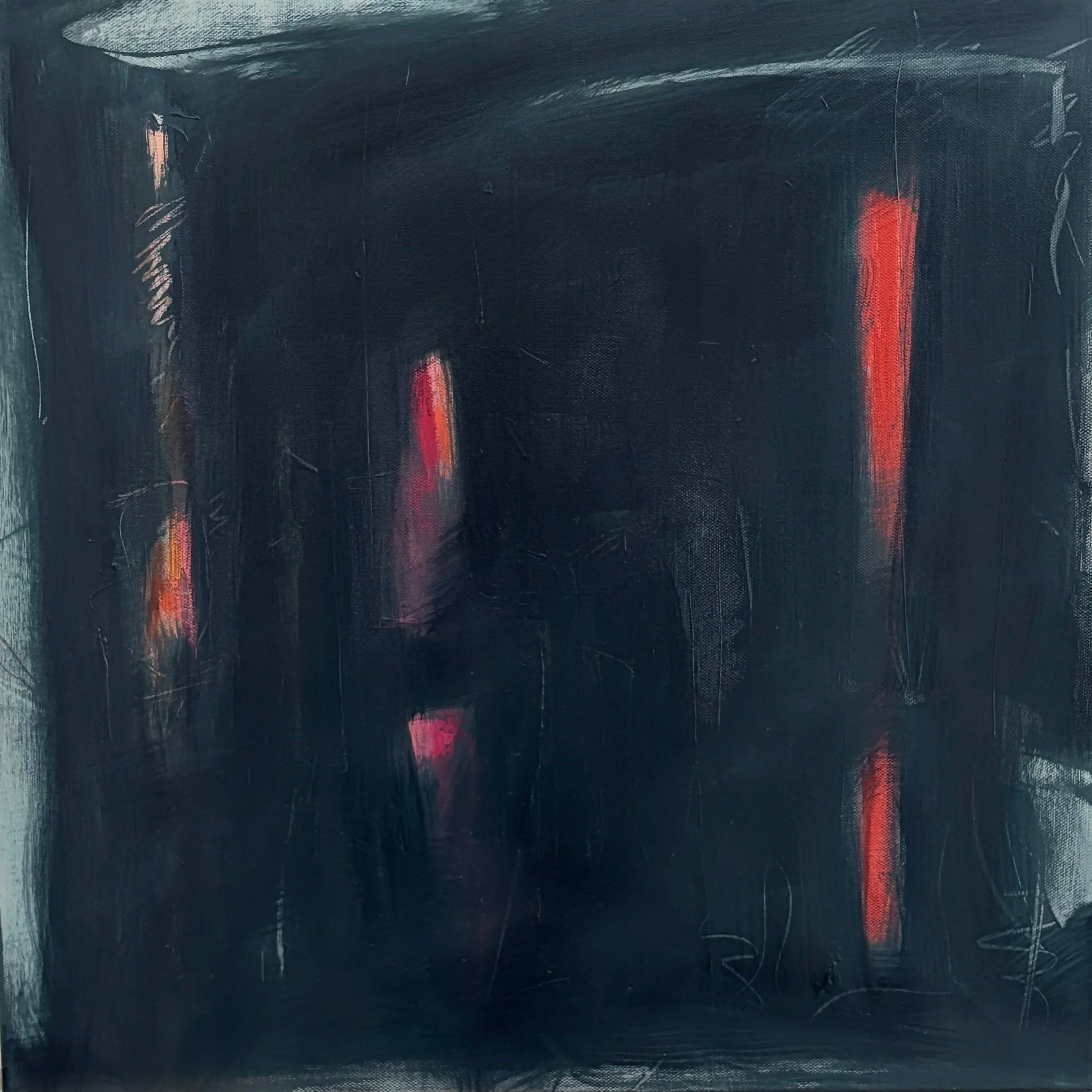 allowing 002 
Night Thinking #3
20x20, oil on canvas