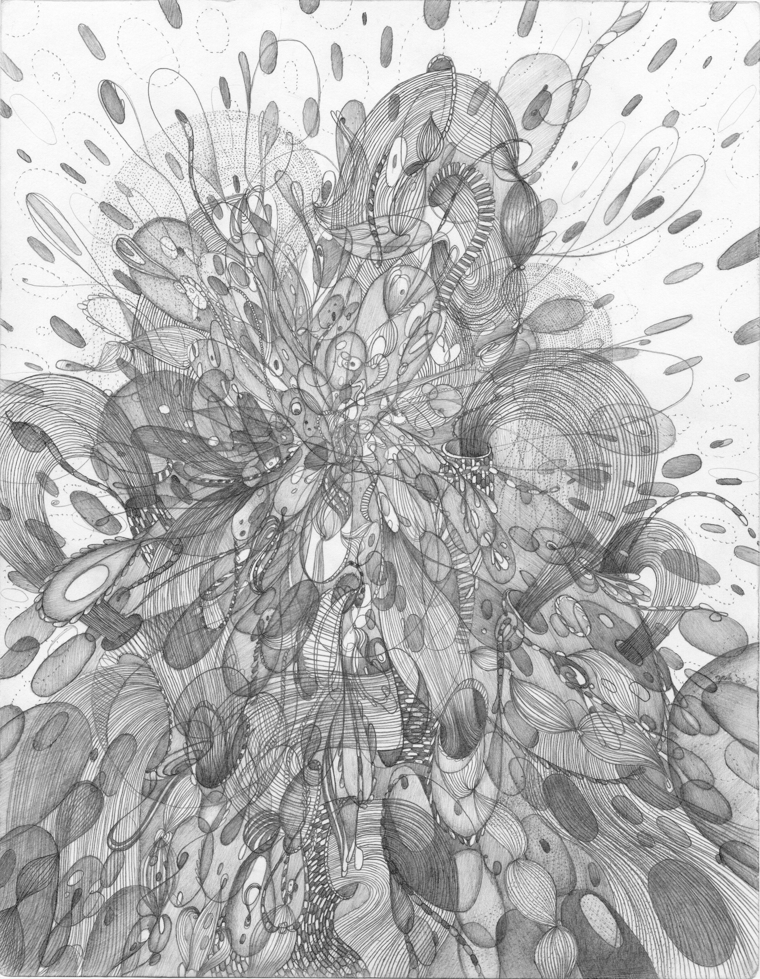 Our Love, pencil on paper, 14" x 11", 2023