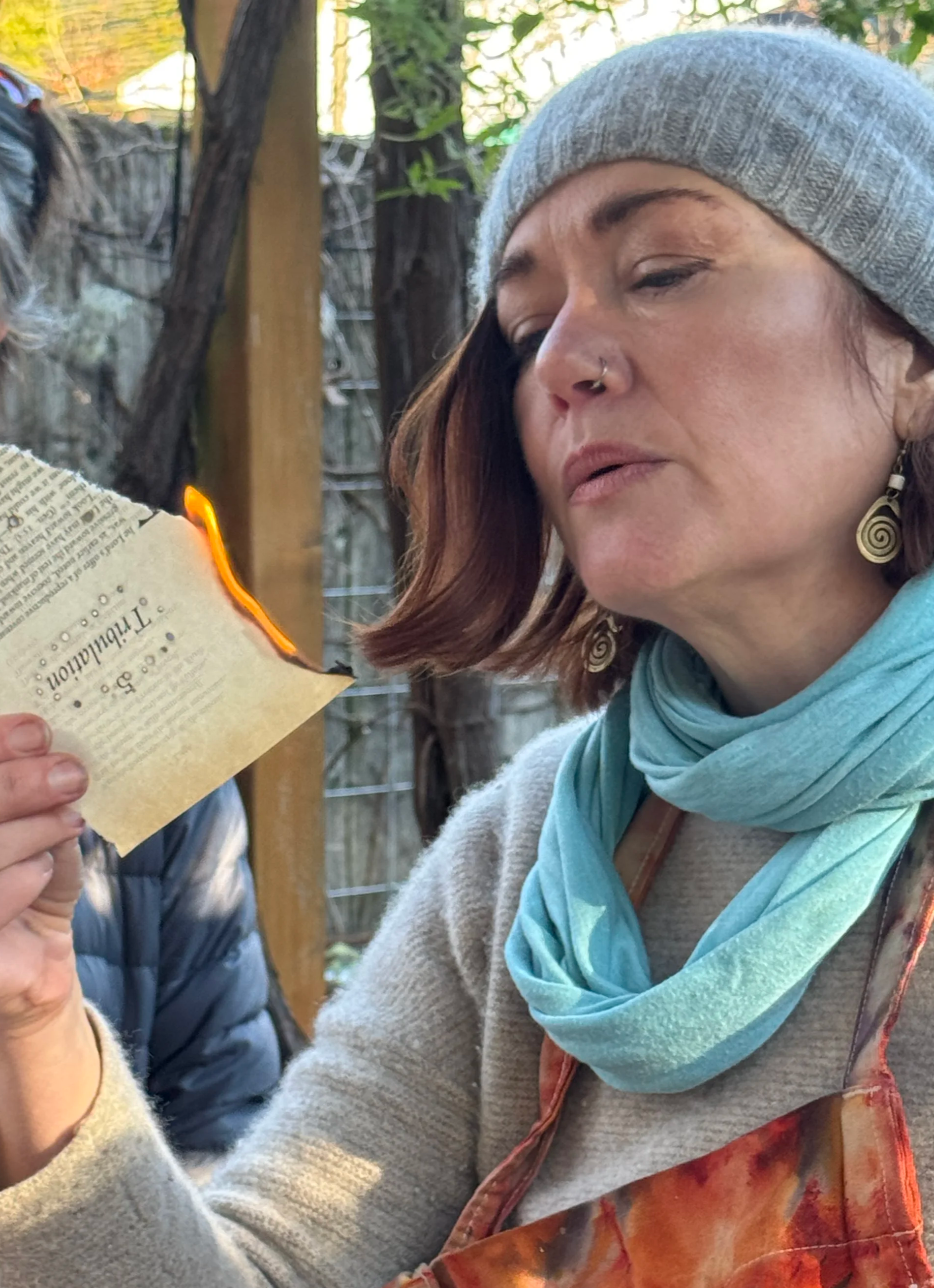 Solstice Burning Mixed  Media Paper