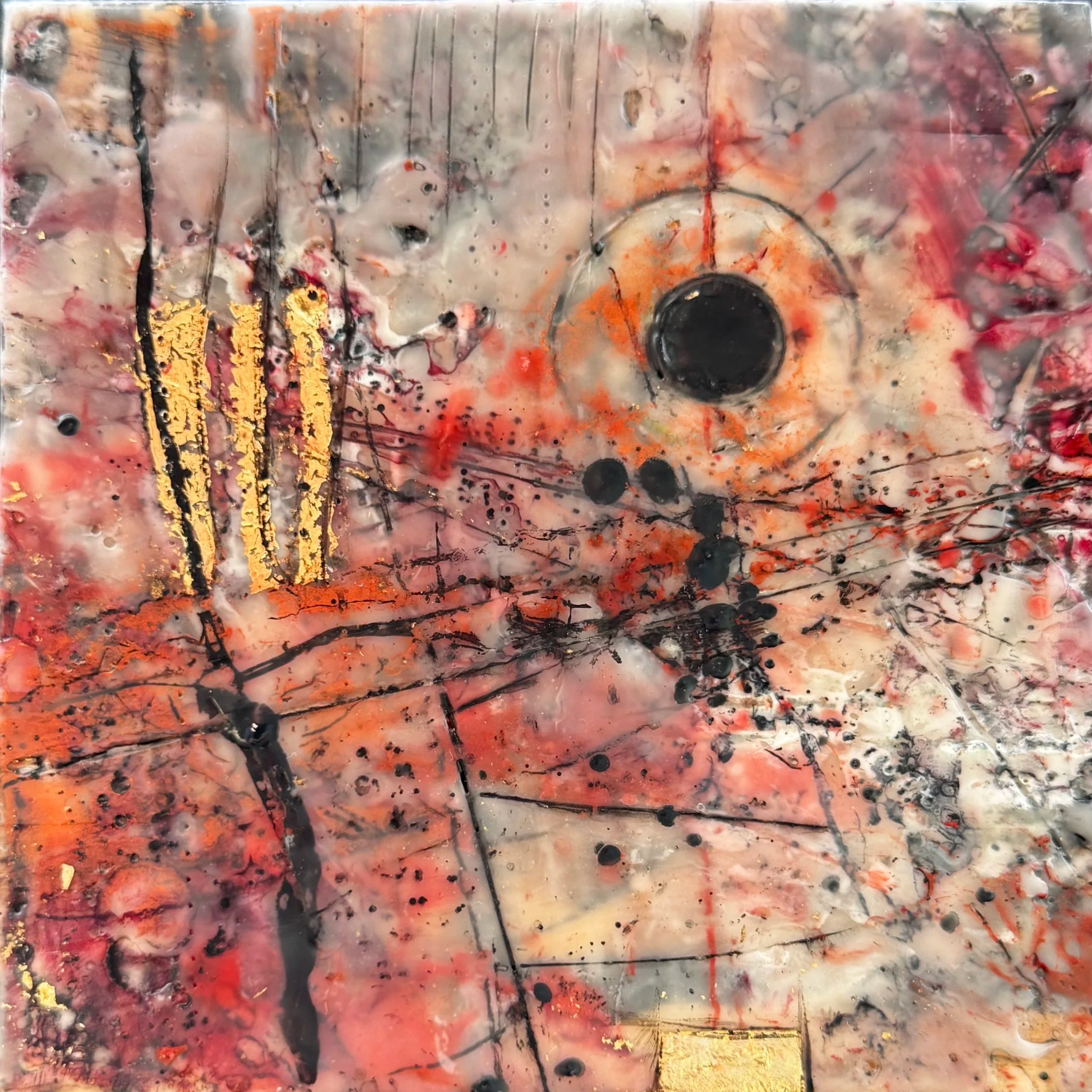 Mini Irish Abstract #71-- 6in x 6in