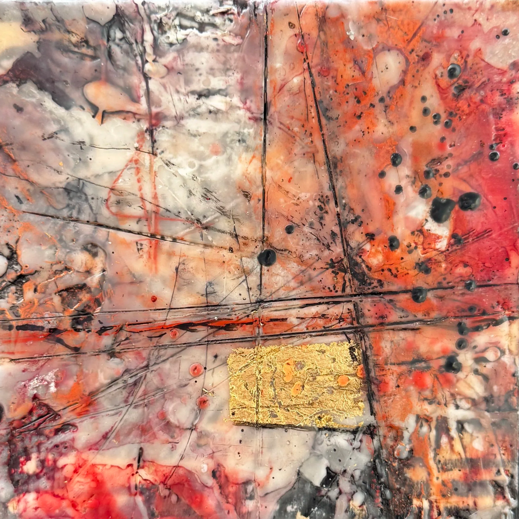 Mini Irish Abstract #67-- 6in x 6in