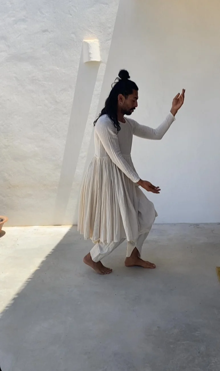 SATYĀ DRESS  natural, medium length