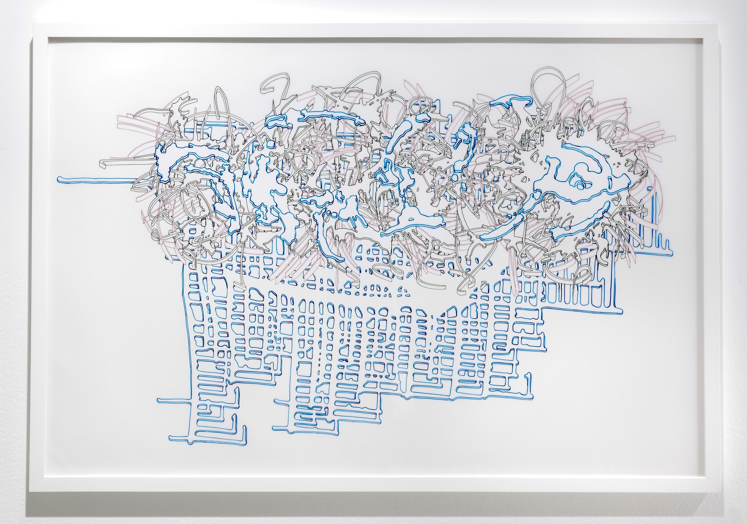 DELIMITATION, ink on Mylar, 36” x 24” (2023)