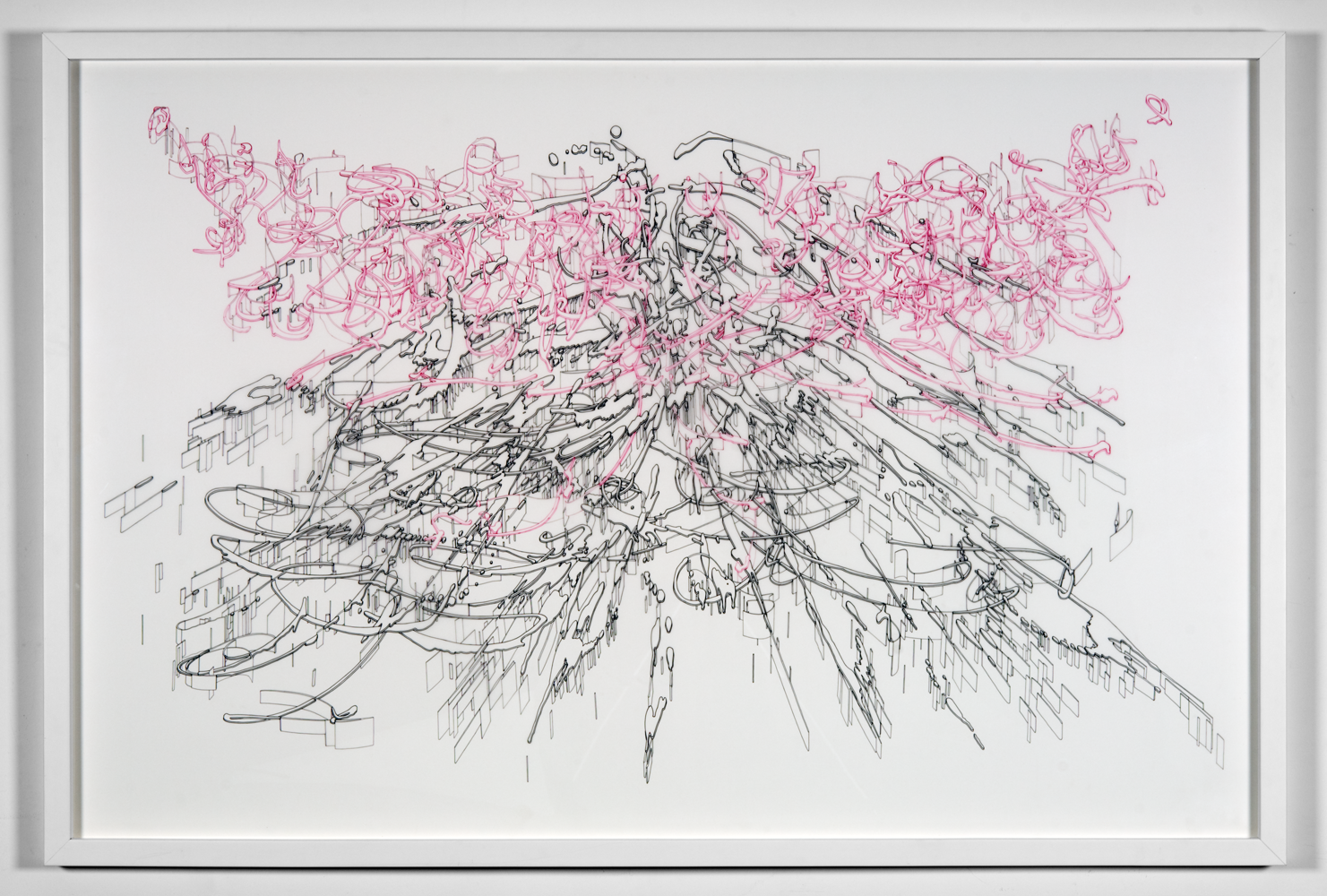 WHERE ANGELS FEAR TO TREAD, ink on Mylar, 64" x 42" (2008)