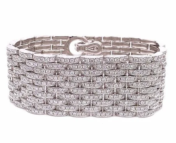 18K White Gold Diamond Bracelet