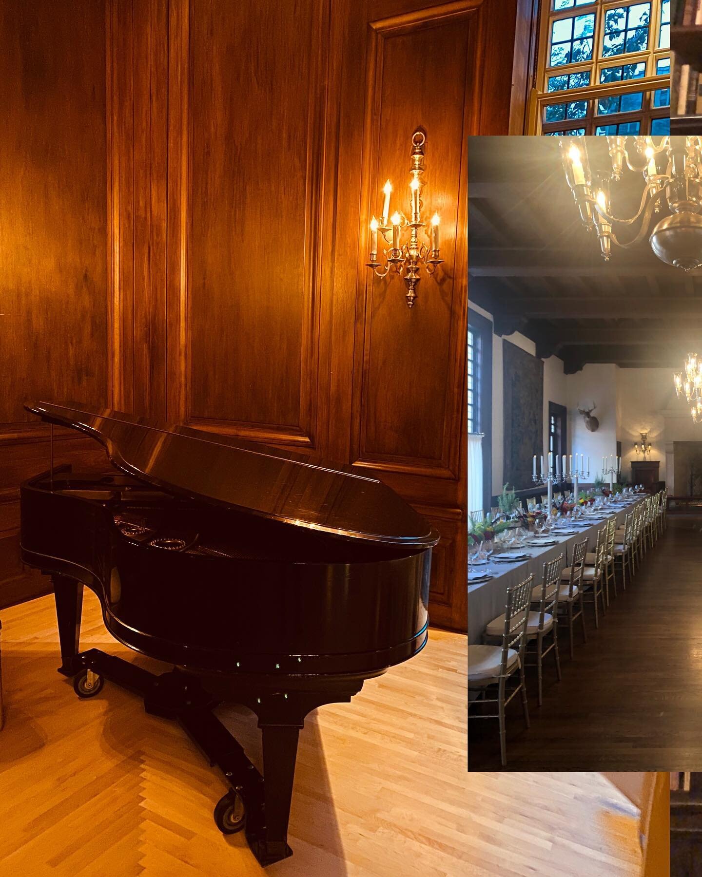 The Racquet Club of Chicago is a dream venue 😍 They have four beautiful pianos on site (yes four!!) and we were lucky enough to utilize one last Friday! 🎹

This couple had a pop trio play for their rehearsal dinner! We loved helping them get the pa