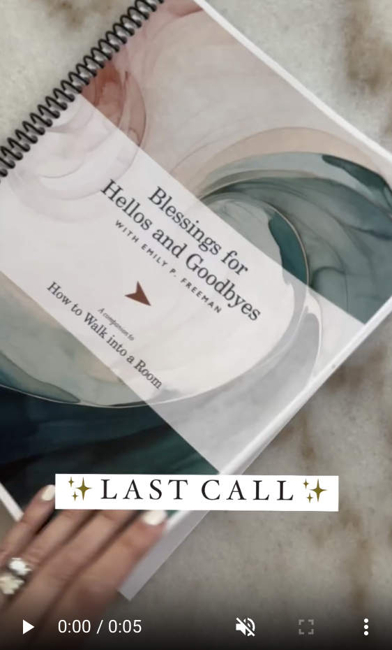 Caption: There’s still time to get this workbook to accompany the free Blessings Collection when you get a copy of HOW TO WALK INTO A ROOM✨

As long as you claim your gift by 11:59 pm in your timezone March 15. Find me in stories for more!

Impressio