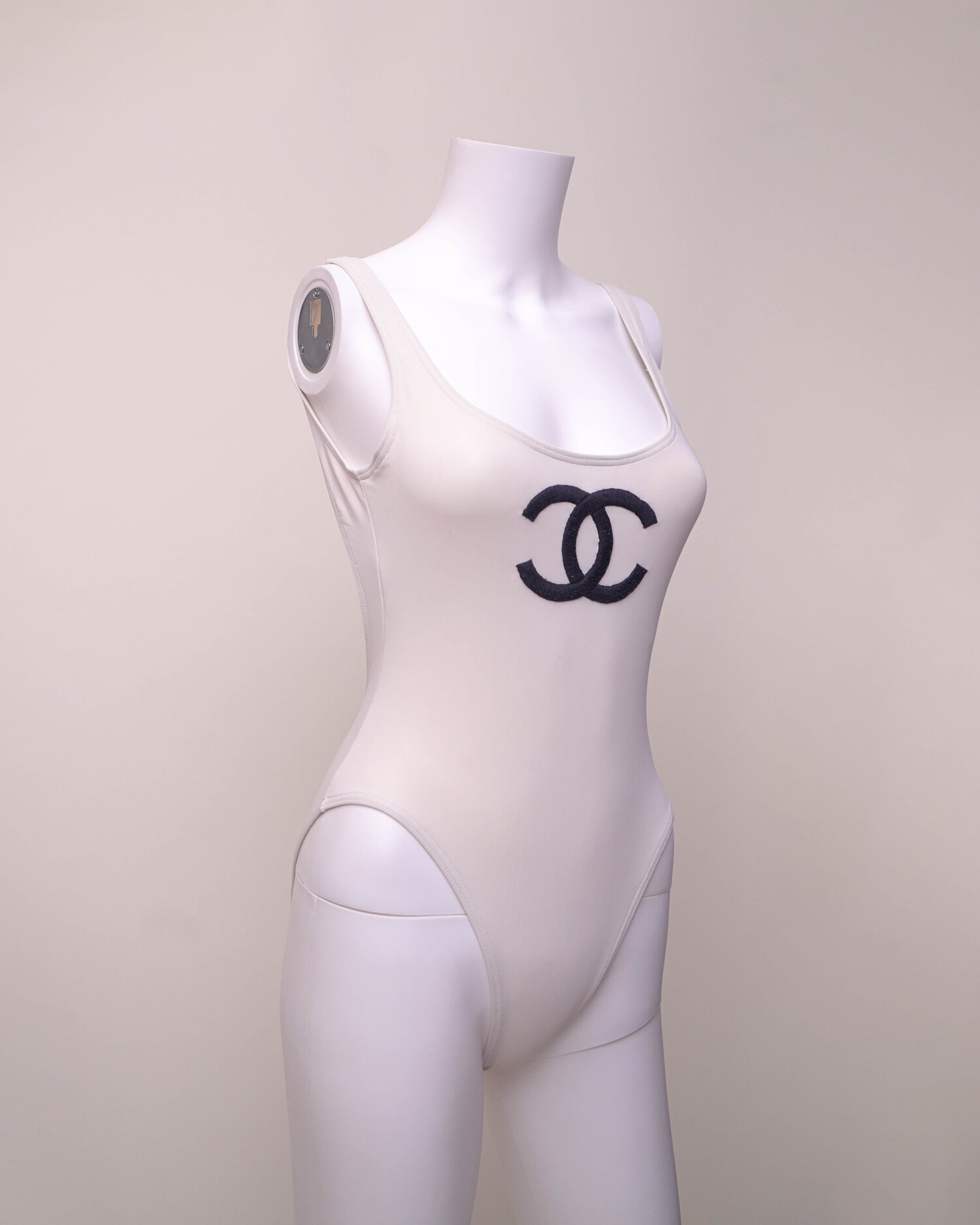 Chanel White CC Logo One-Piece — God of Cloth
