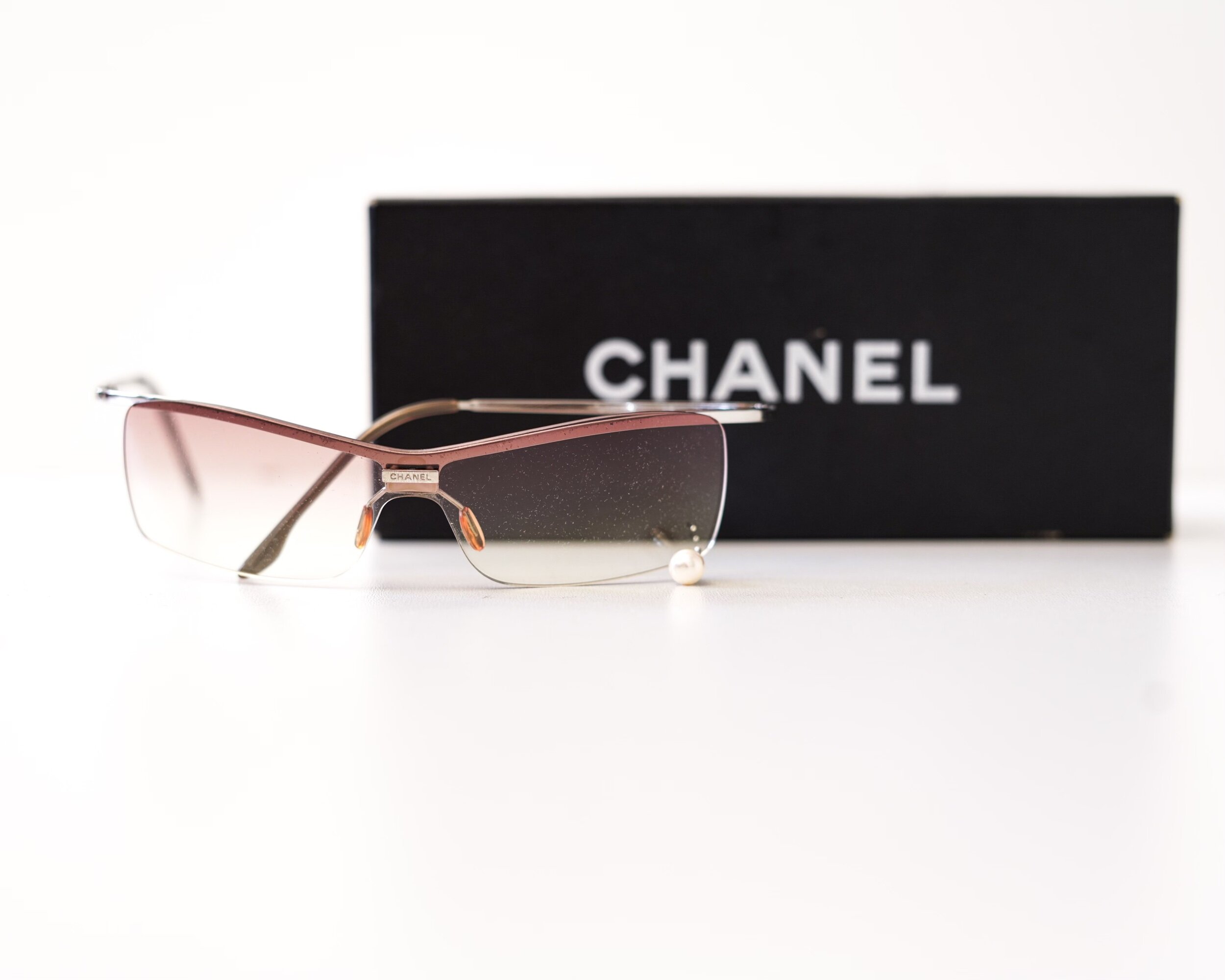 Chanel Pink Pierced Pearl Sunglasses — God of Cloth