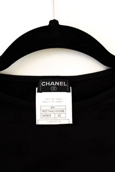 Chanel Black CC Logo Crop Top — God of Cloth