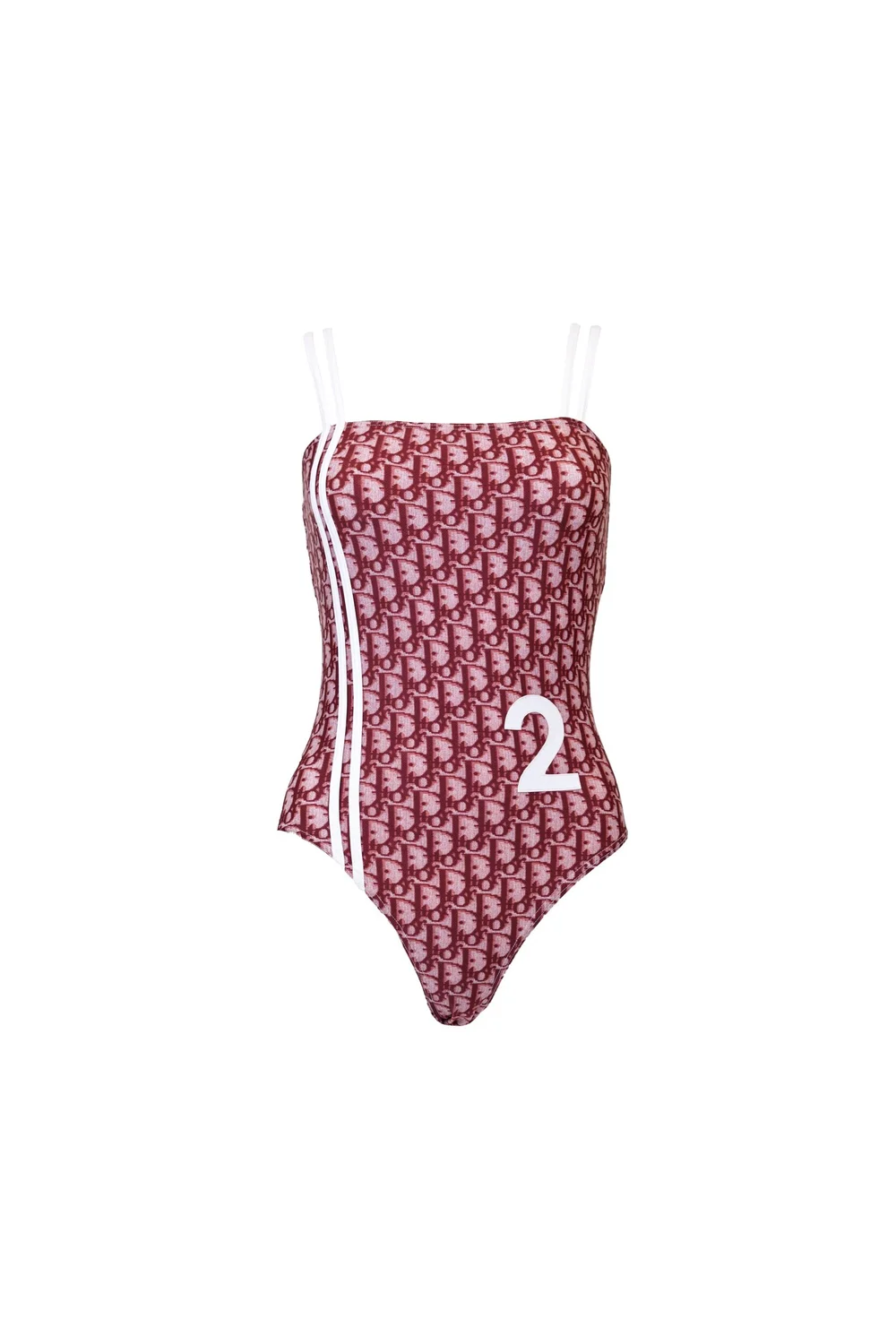 Christian Dior Red Monogram No.2 One-Piece Swimsuit — God of Christian Dior Red Monogram No.2 One-Piece Swimsuit — God of