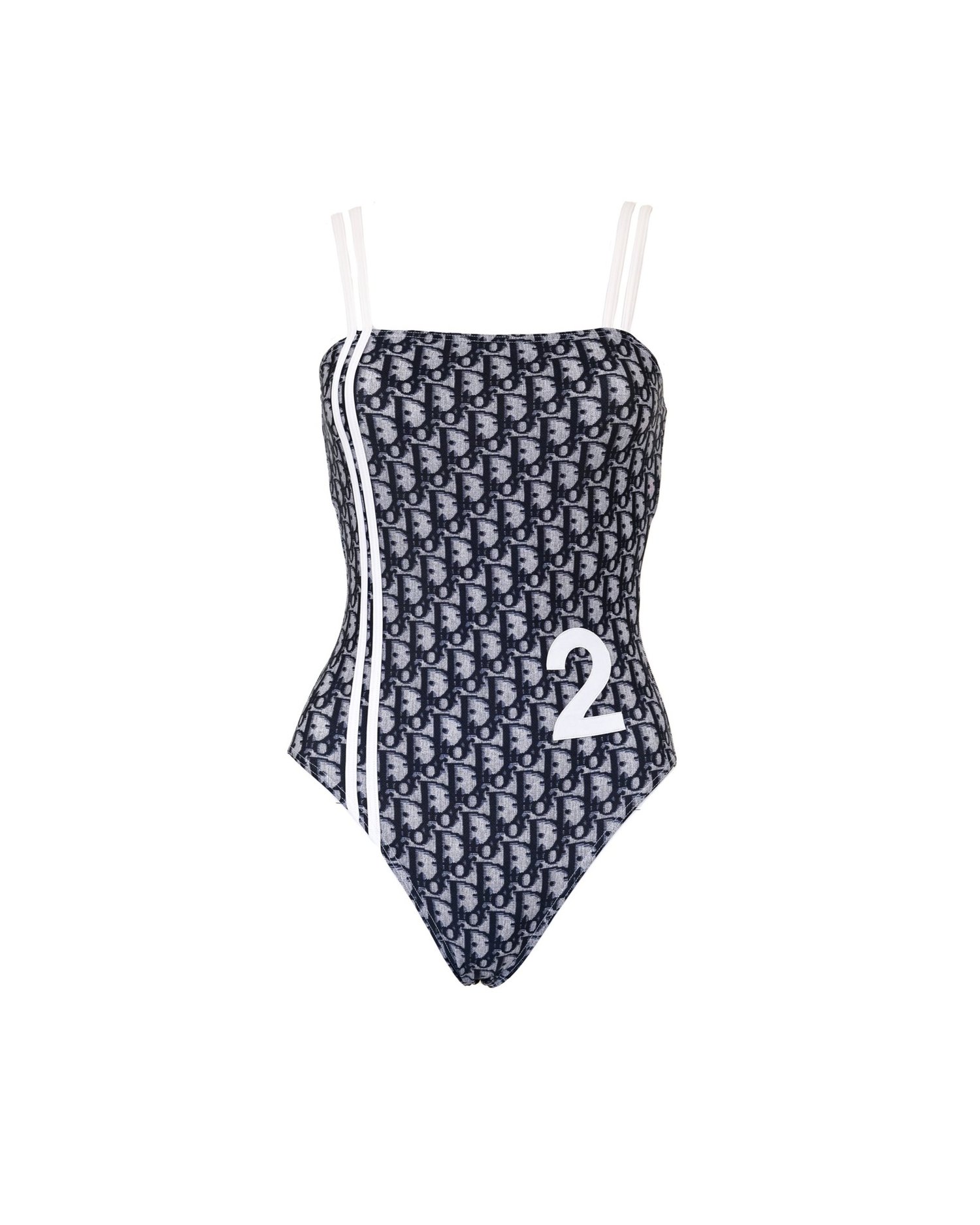 Christian Dior Blue Monogram No.2 One-Piece Swimsuit — God of Cloth