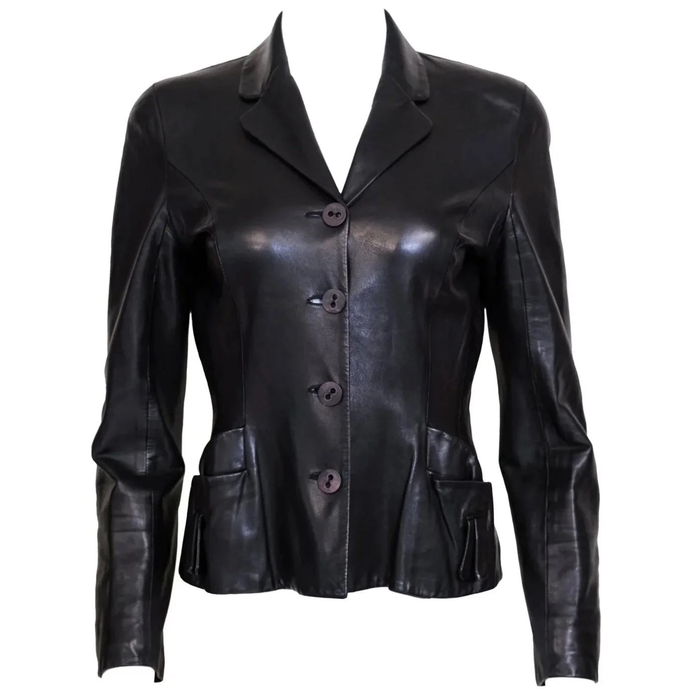 Christian Dior 2006 Black Leather Biker Jacket – Size 38