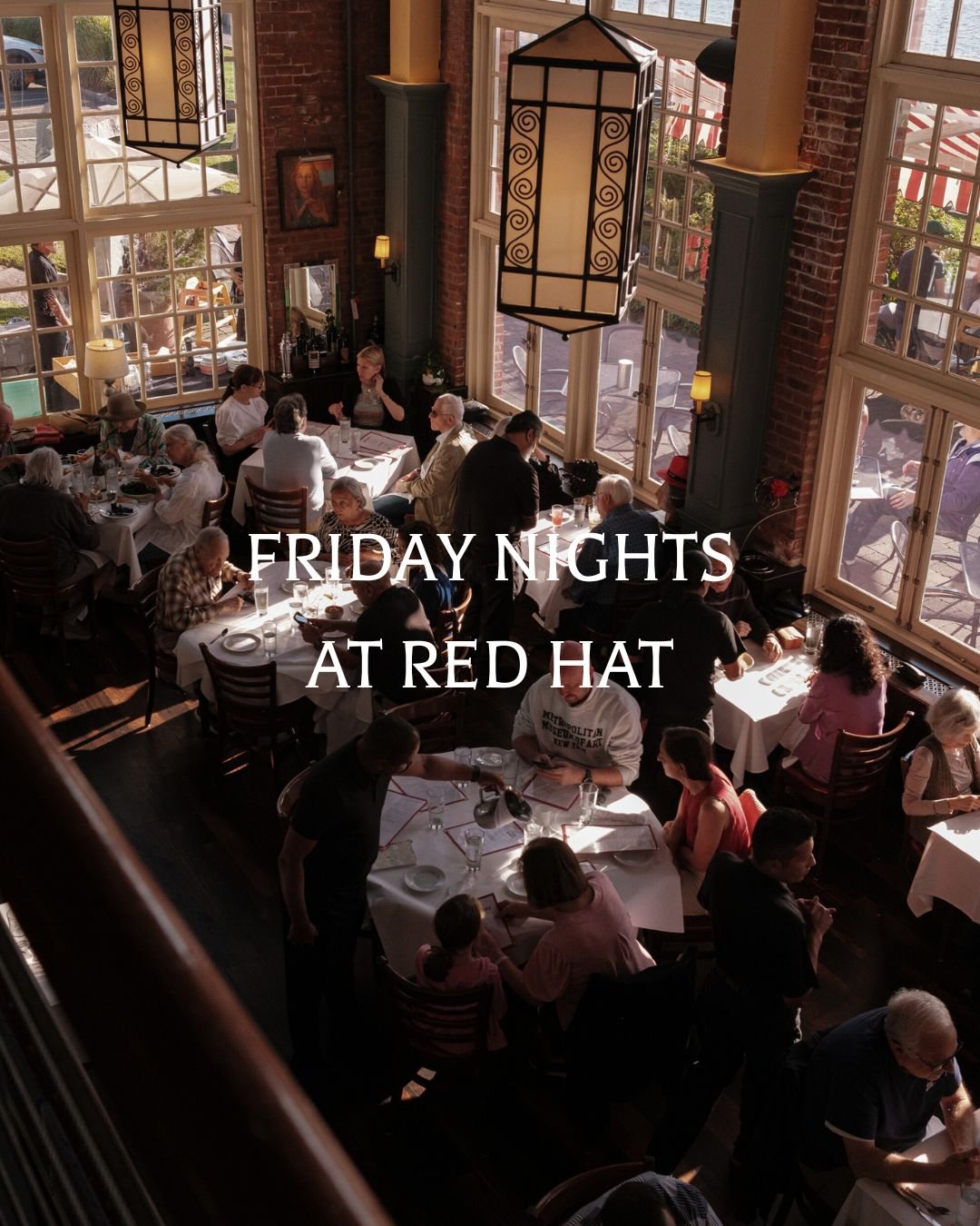 Friday nights at Red Hat! There's nothing like it!
Come and bring your family and friends for a great evening with us!
Great food! Great vibes! And awesome drinks!

#redhatontheriver #brunch #americanbistroclassics #irvingtonny #hudsonriver #lohud #l