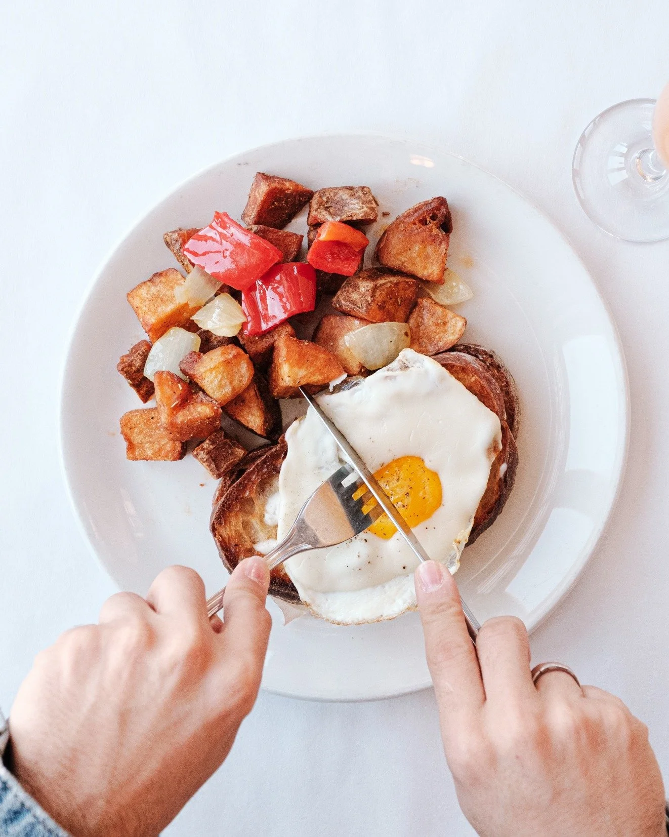 Brunch, but make it indulgent ✨

Our Croque Madame layers prosciutto cotto, melted Gruy&egrave;re, and rich sauce Mornay on toasted ciabatta&mdash;finished with the perfect fried egg on top 🍳

It&rsquo;s the kind of dish you&rsquo;ll keep coming bac