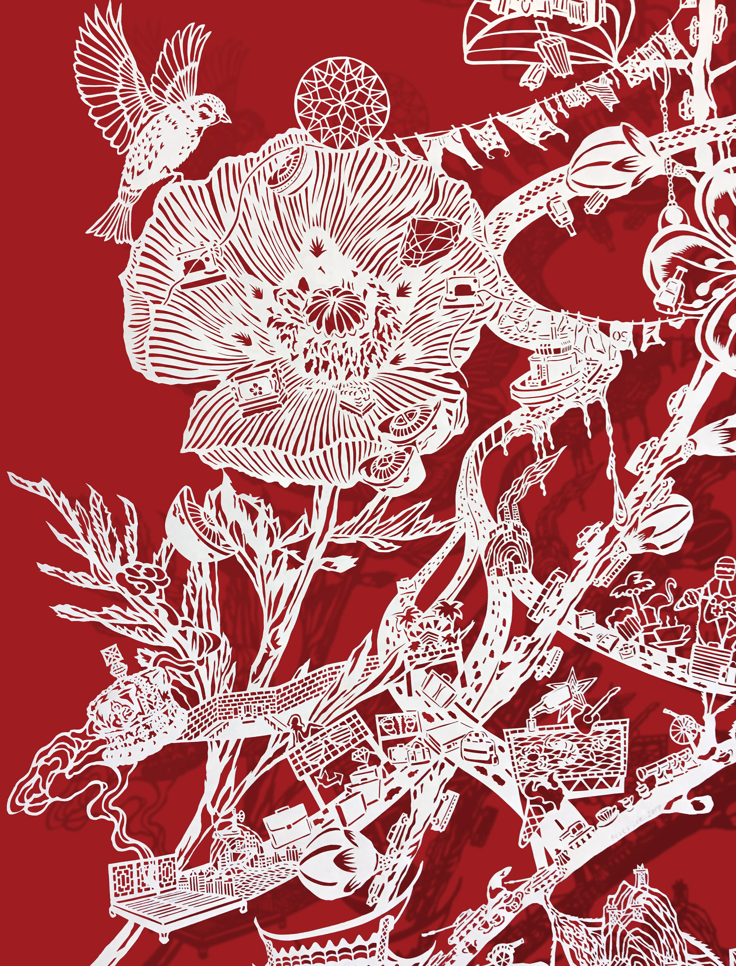  The Four Golden Flowers - View Cut Paper 