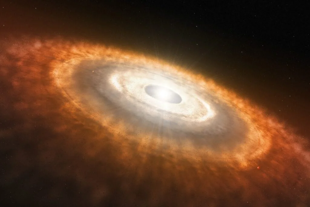Protoplanetary discs and axion dark matter