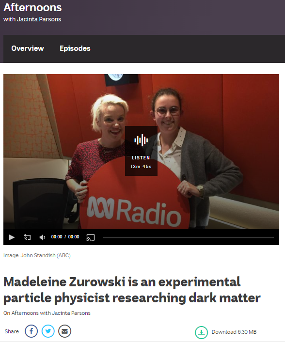 PhD student Madeleine Zurowski speaks to ABC Afternoons about her 'odd job'