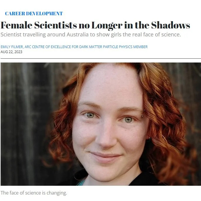 Emily Filmer: Why I'm travelling Australia to show students a different face of science