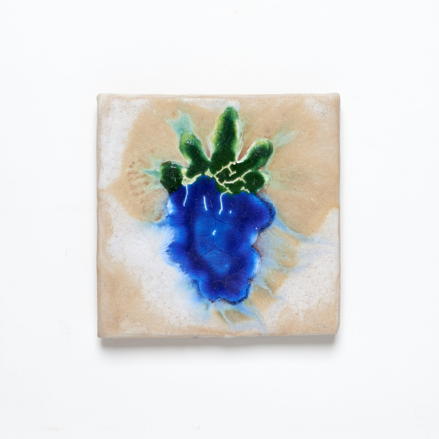 Blue Raspberry, 2019. Ceramic. 8 x 8 x 1 in