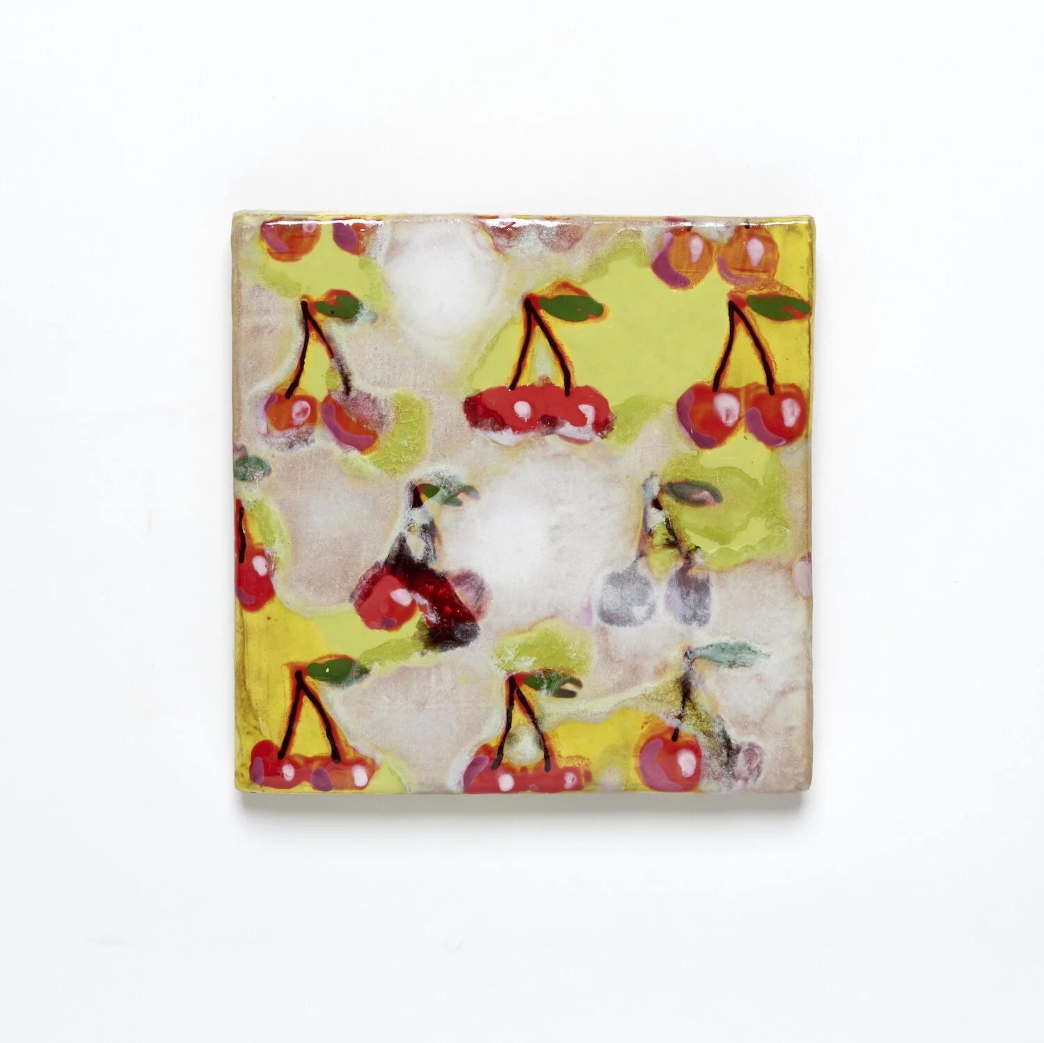 Cherry Limeade, 2019. Ceramic. 8 x 8 x 1 in
