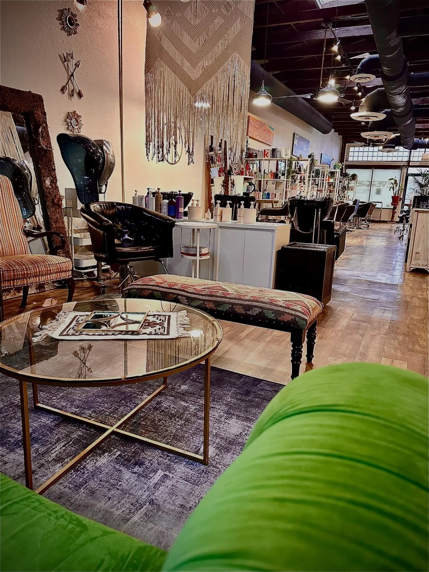 POV: You&rsquo;re the green couch at Evergreen Beauty &amp; Wellness.

You&rsquo;ve seen it all &mdash; the deep breaths, the quiet moments, the soft conversations, and the peaceful glow that happens during a good hair session. 🌿

From relaxing colo