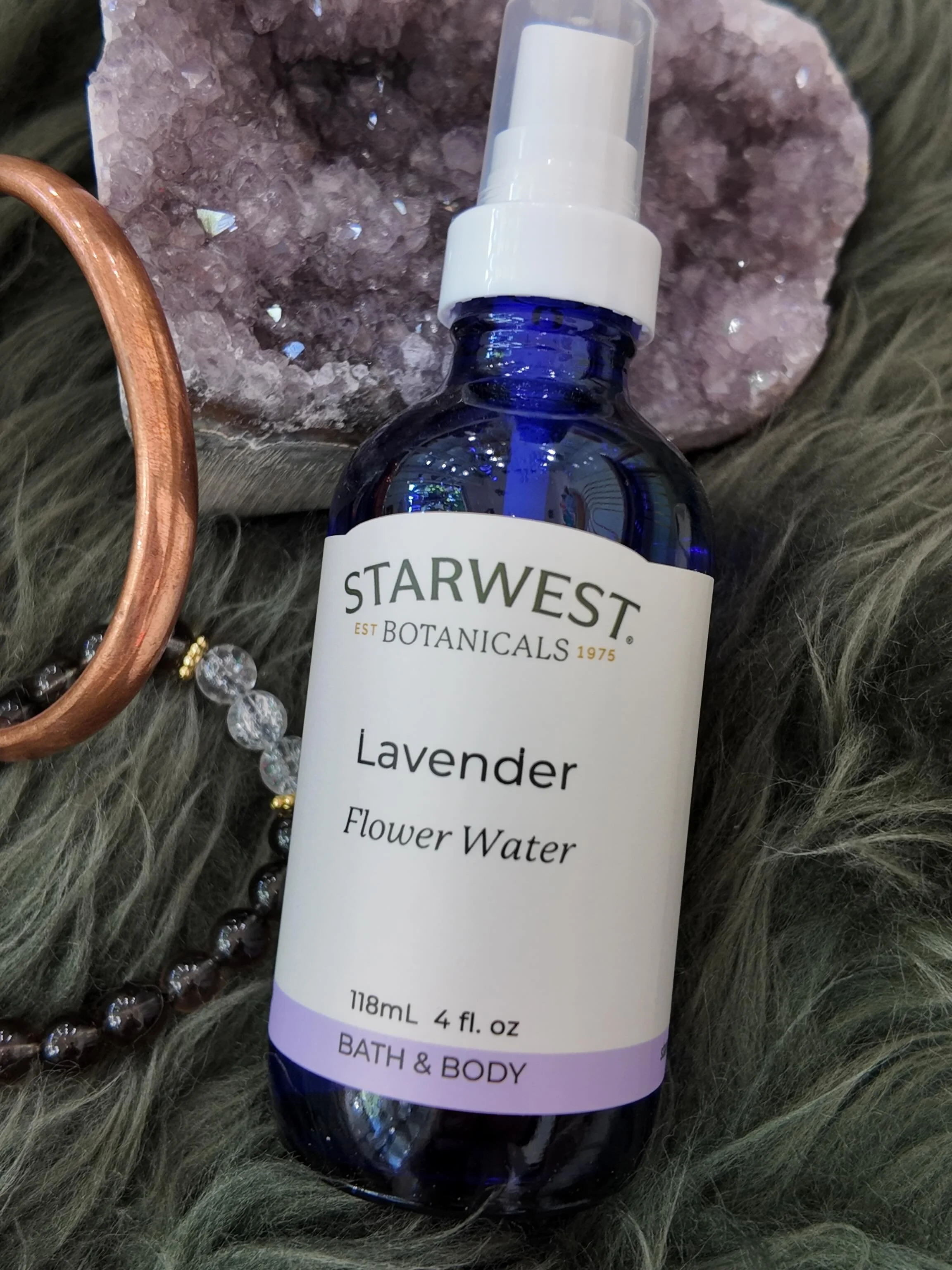 Lavender water for calm, amethyst for clarity, and a copper bracelet to support energetic flow.

At Evergreen Market, we believe in simple, intentional tools that help bring you back into balance&mdash;little daily reminders that wellness can be both