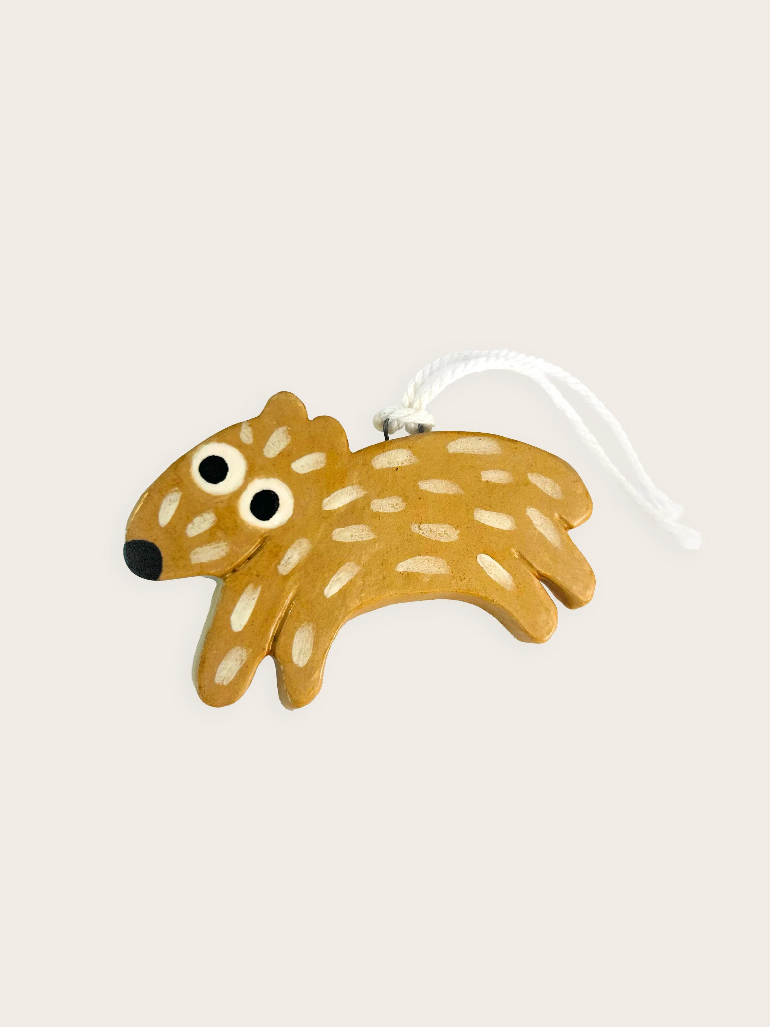 Flying Wombat Hanging Charm