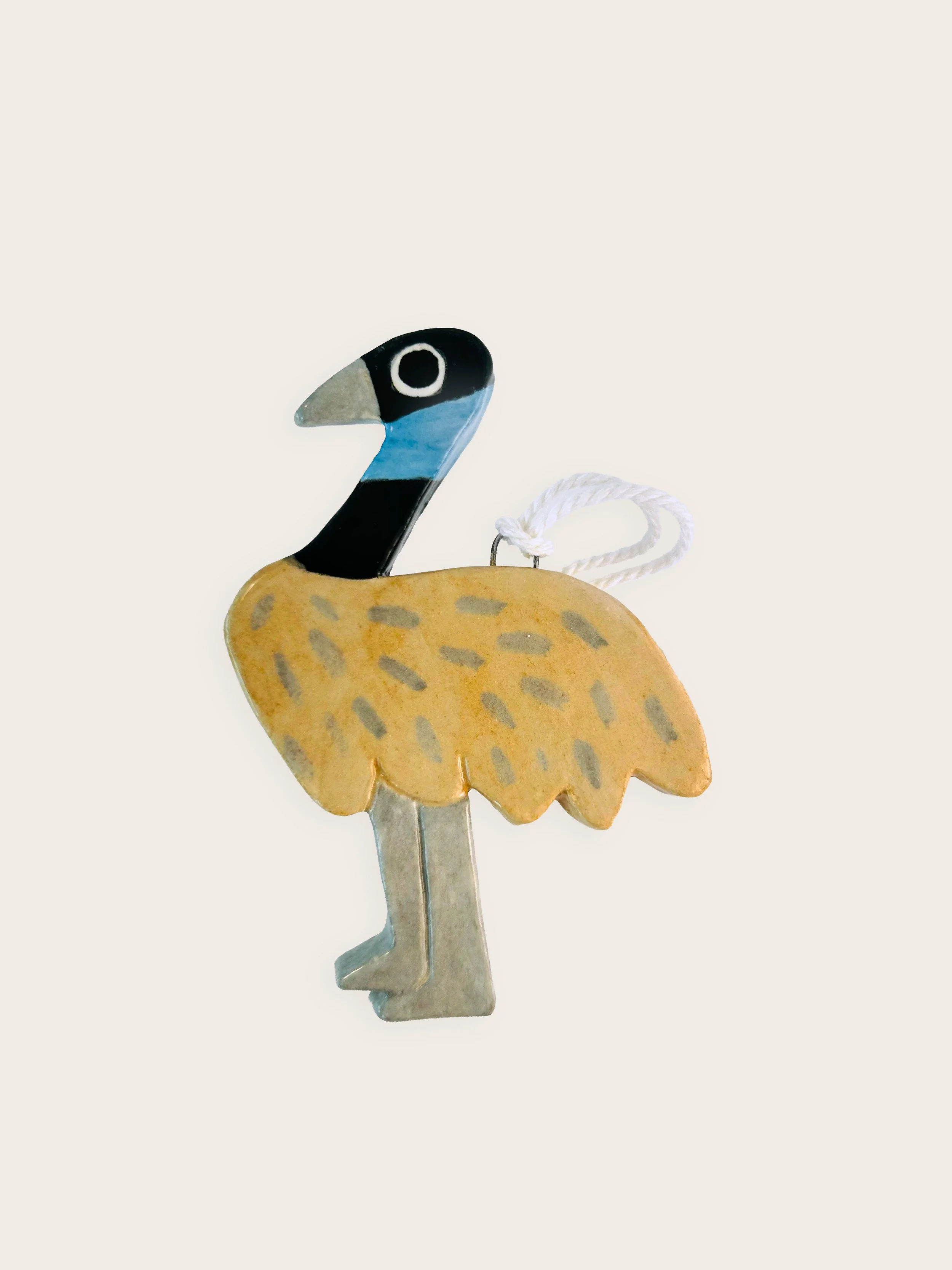 Emu Ceramic Hanging Charm