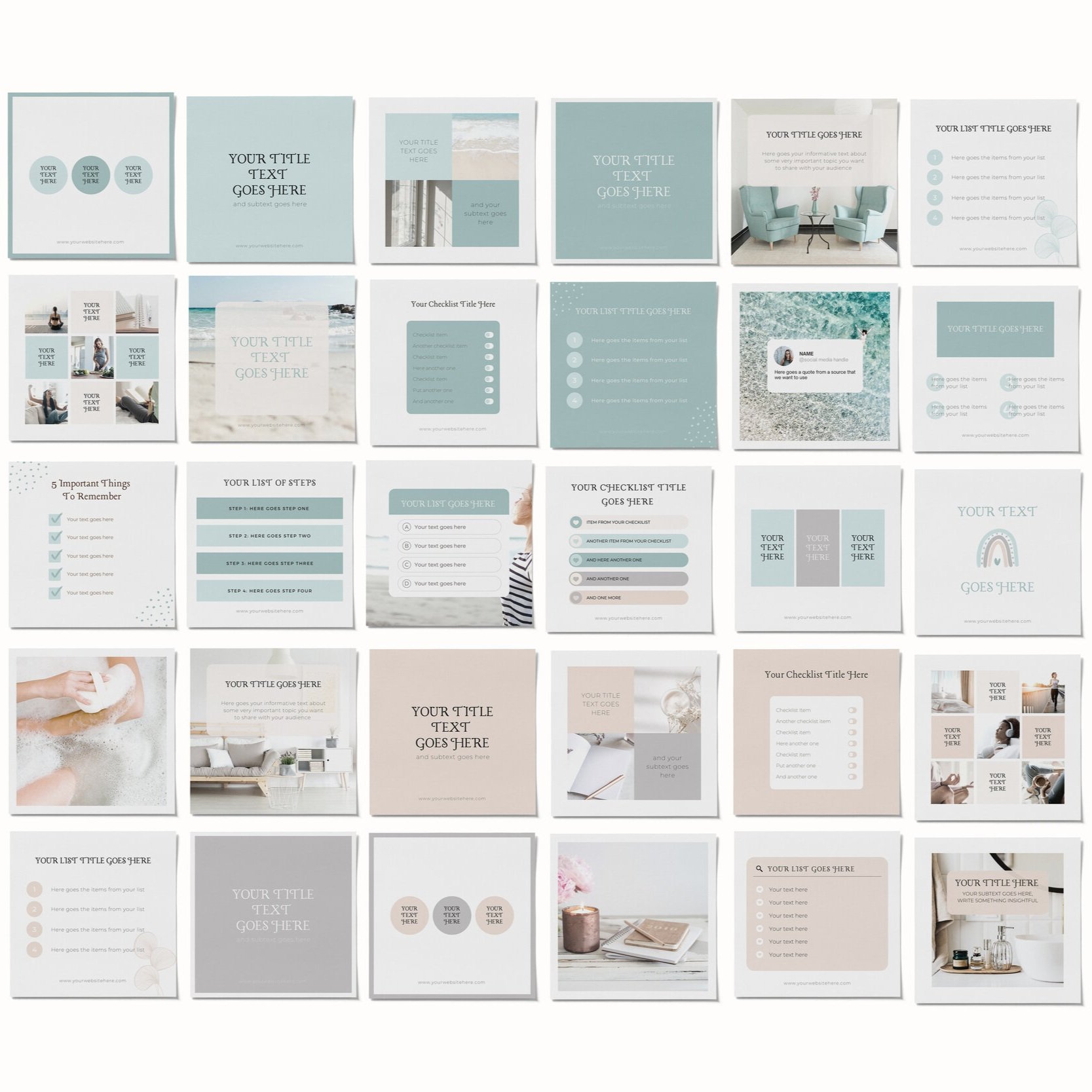 Canva Instagram templates for Psychologists and Therapists