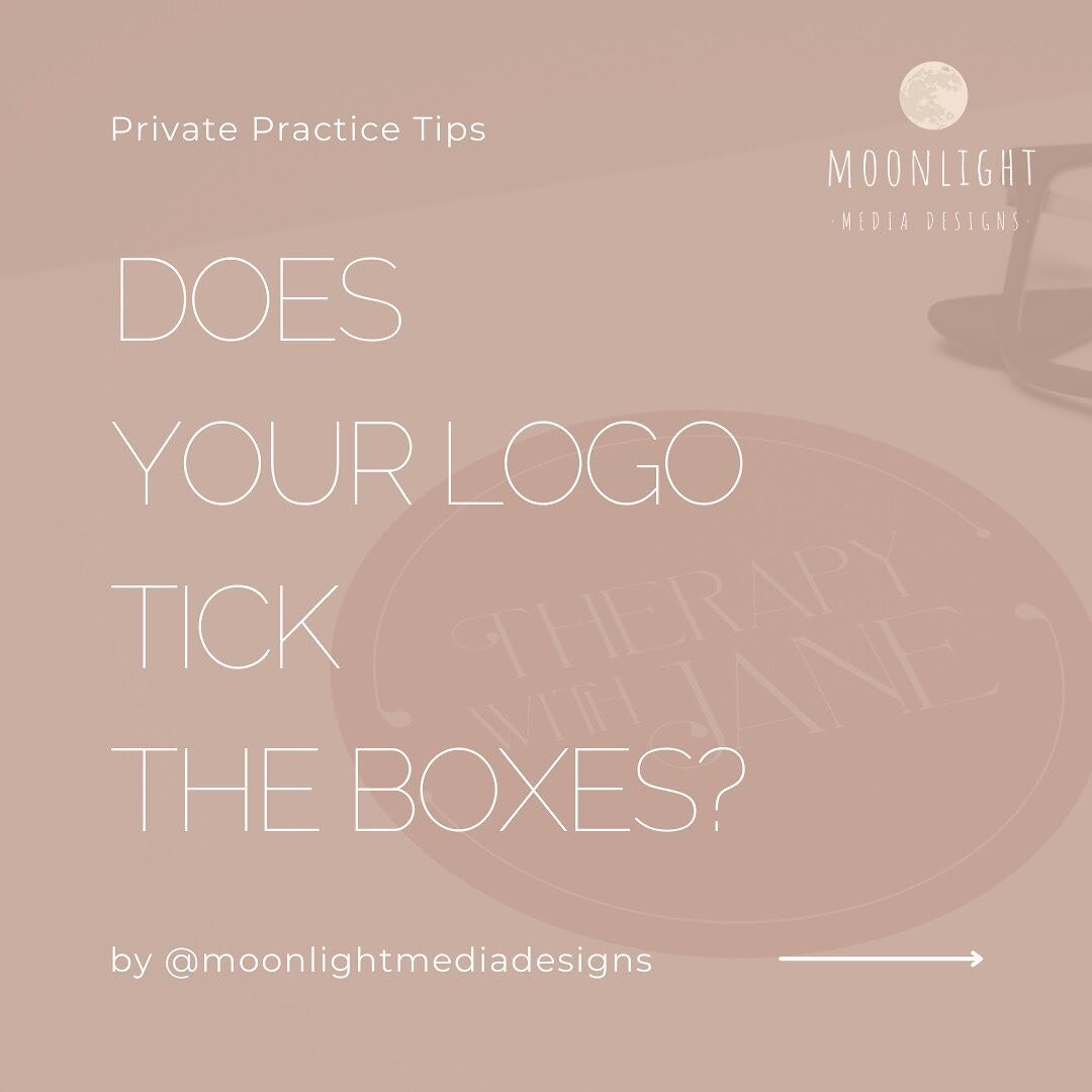Is Your Logo Design Checking All the Boxes? 🔎
⠀⠀⠀⠀⠀⠀⠀⠀⠀
Calling all therapists and mental health professionals! Take a moment to evaluate your logo design and see if it has the essentials of a well-designed logo. Here are some key questions to ask y
