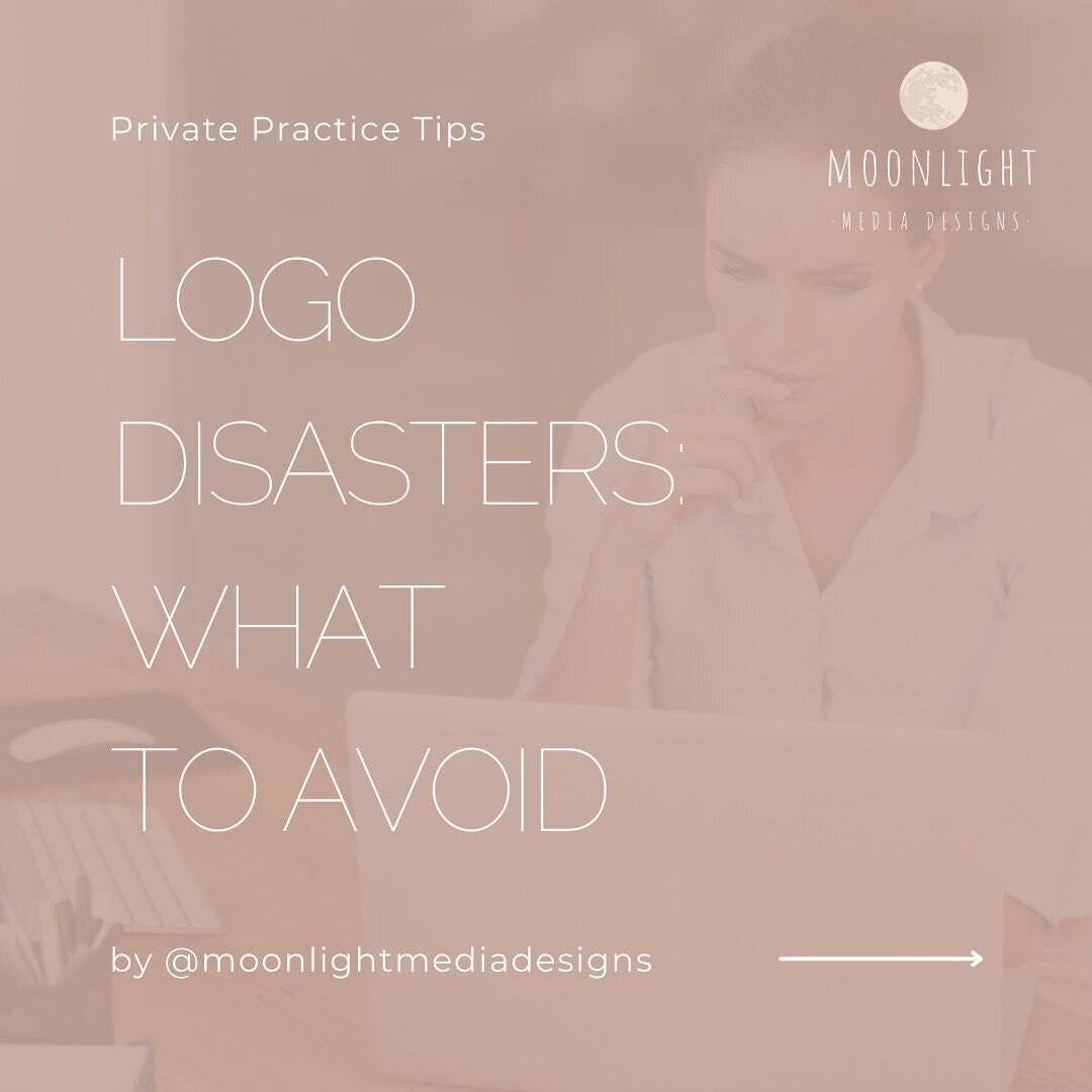 🚫 Logo Design Mistakes to Avoid for Your Private Practice! 🚫
⠀⠀⠀⠀⠀⠀⠀⠀⠀
When creating a logo for your private practice, it's important to steer clear of common design pitfalls. Here are some logo design mistakes you should avoid:
⠀⠀⠀⠀⠀⠀⠀⠀⠀
🌕Complex