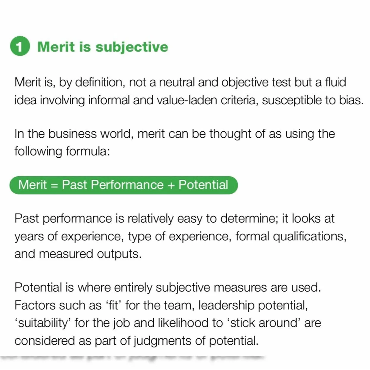 The word &lsquo;merit&rsquo; is thrown around a lot when it comes to hiring practices in Australia. But if merit relies largely on &lsquo;suitability&rsquo;, perhaps our hiring practices are structurally supporting gendered and racial bias🤔

Often t