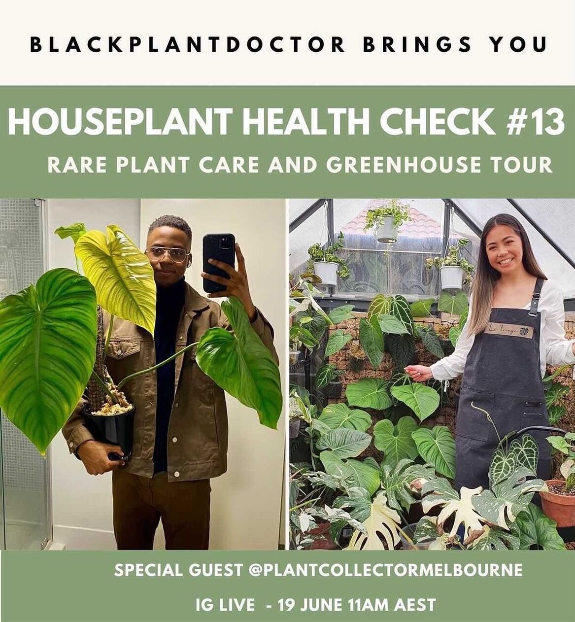 Coming to you this Saturday my beautiful plant people! ✨

It&rsquo;s been a while since I did an IG Live 😉 Brings me back to the good ol days when I use to do weekly one

Come hang out with us Saturday morning with a tea, coffee, fur baby and/or fav