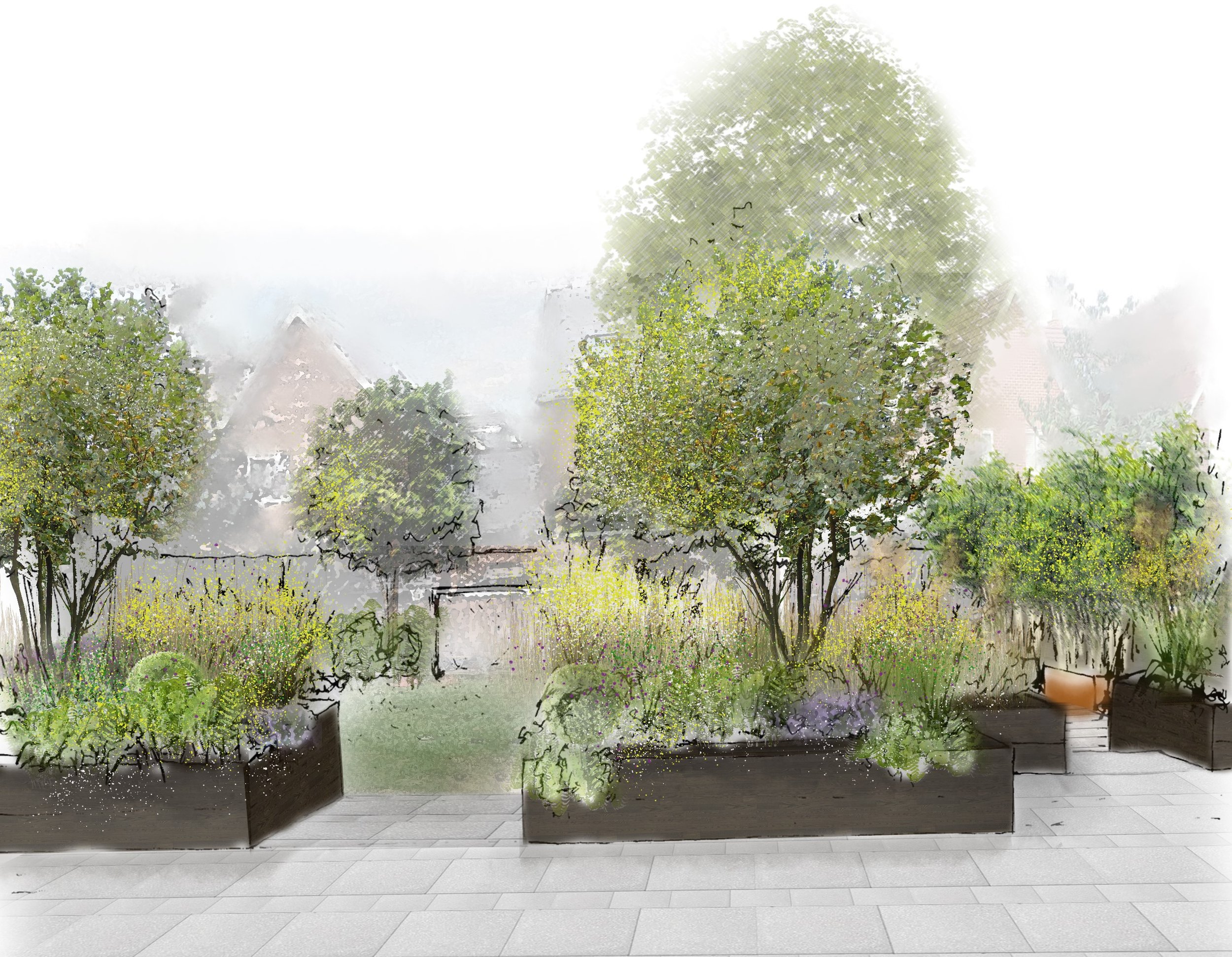 Town Garden - Thame, Buckinghamshire