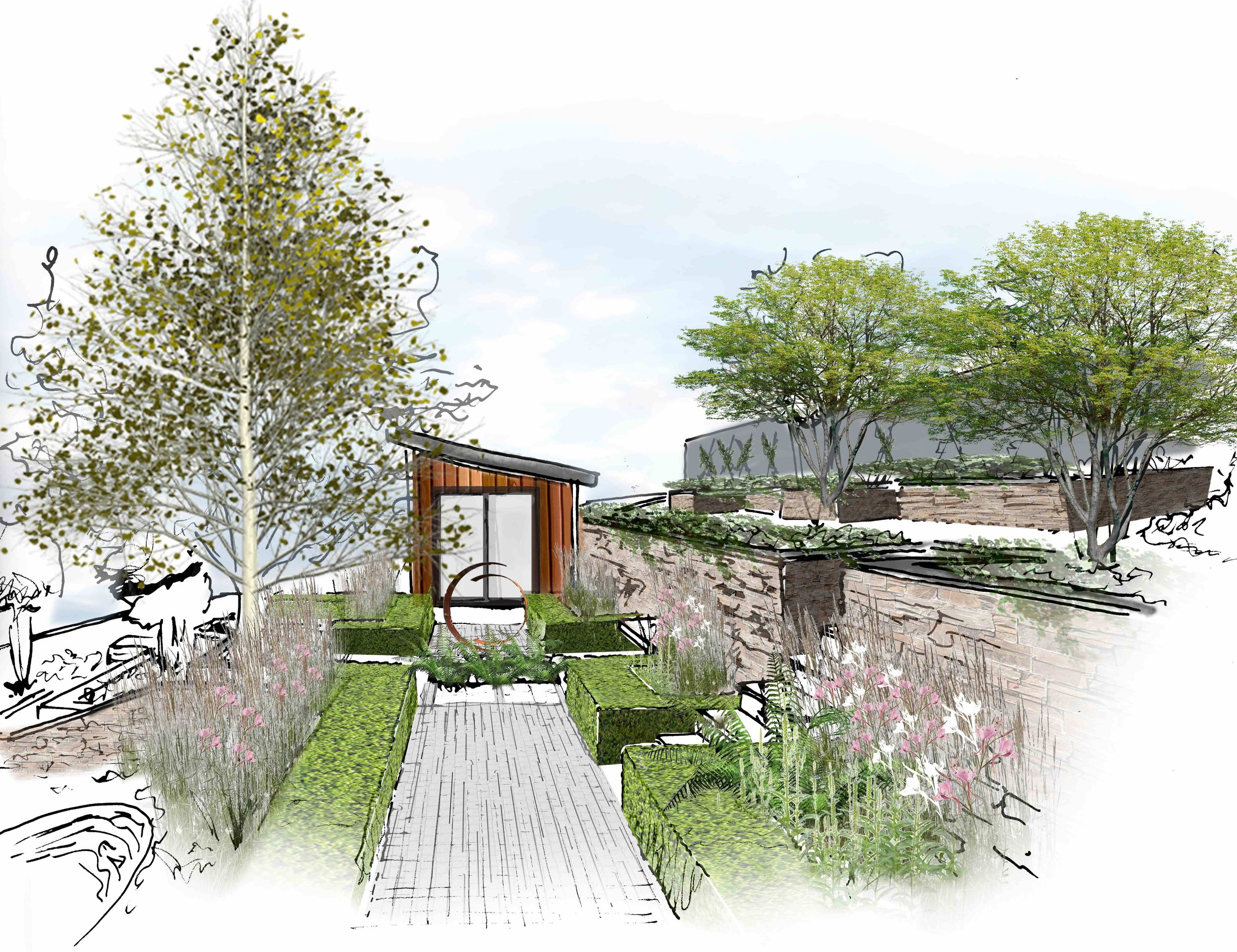 Town Garden - Looe, Cornwall
