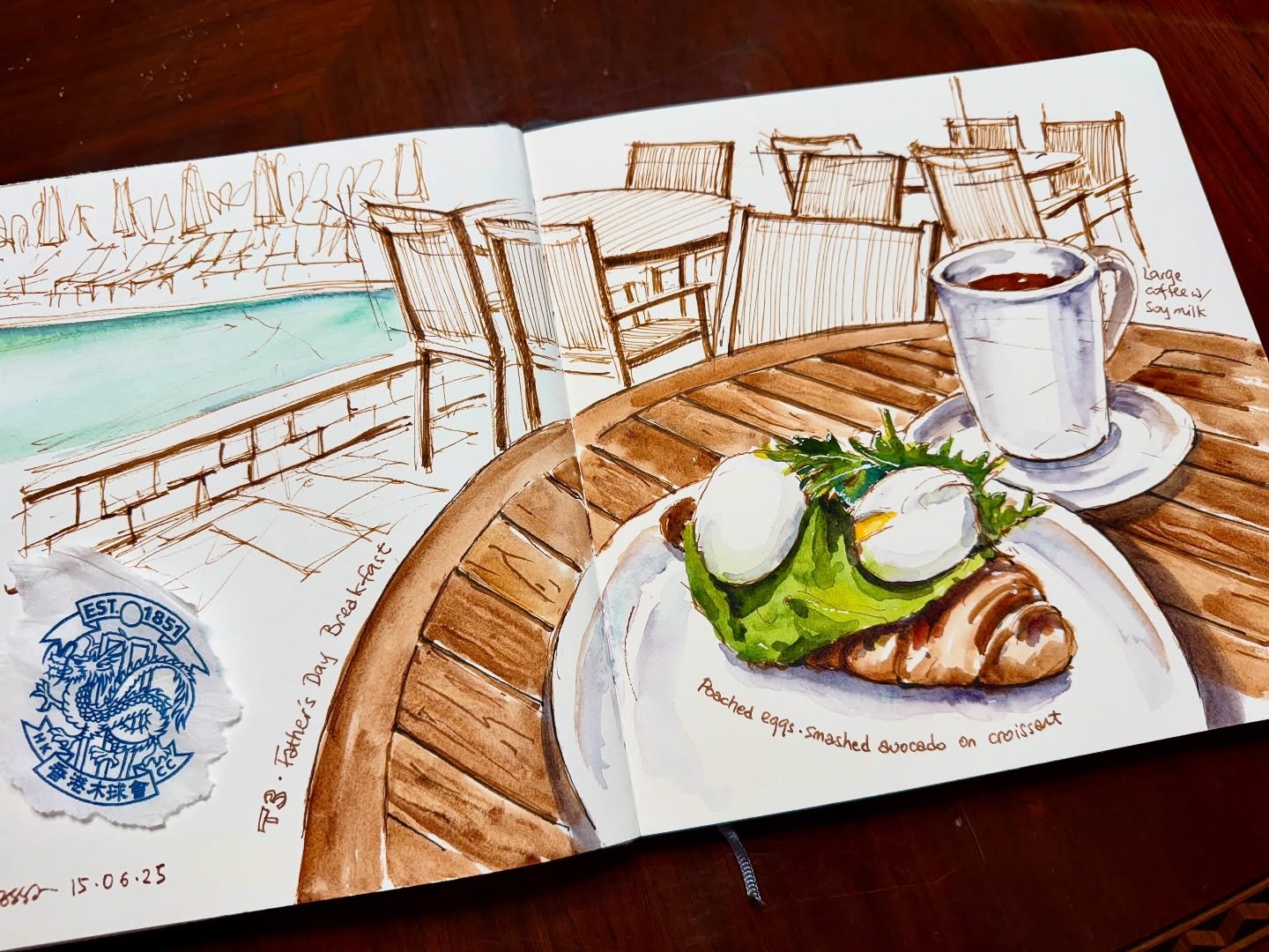 Sunday breakfast is my favourite meal of the week. I love having the time to truly enjoy my food and indulge in some sketching, something I often rush through on other days. That&rsquo;s why I make it a point to sketch, even when the food, coffee, or