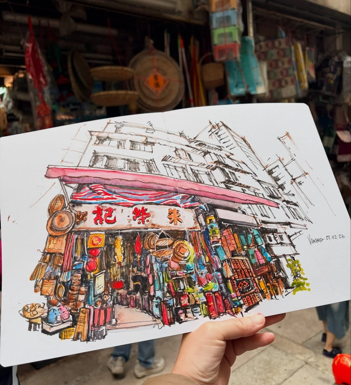 Never get tired of sketching at 朱榮記! It&rsquo;s always a joy to capture all the fascinating merchandise hanging around the shop &mdash; every corner feels like a hidden treasure. And there&rsquo;s nothing more satisfying than bringing those treasures