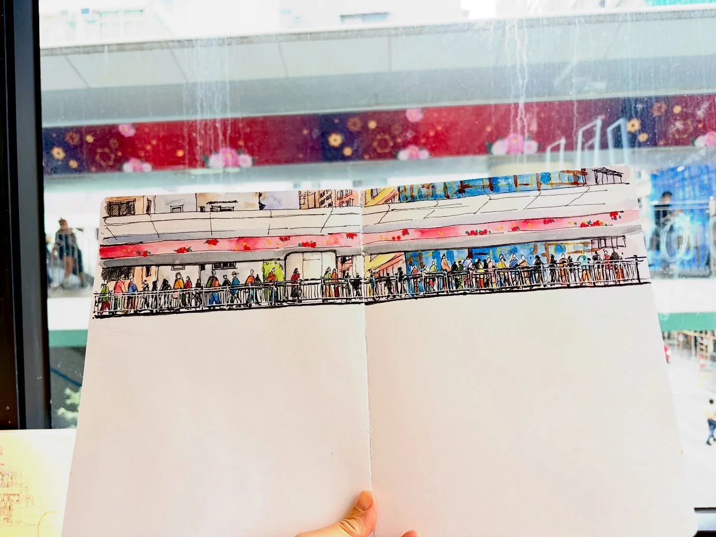 First lunch sketch after the CNY holiday &mdash; so happy to see some familiar faces I haven&rsquo;t met in a while. We went to a very interesting bookstore&ndash;caf&eacute; with a lovely atmosphere. Since I arrived a bit late, I could only grab a s