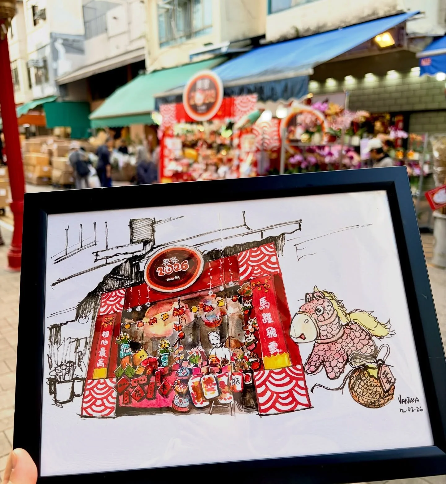 I visited the flower market 花墟 before a meeting yesterday and came across a shop that wasn&rsquo;t selling flowers, but instead had all sorts of interesting merchandise for Chinese New Year and the Year of the Horse. I couldn&rsquo;t resist picking u