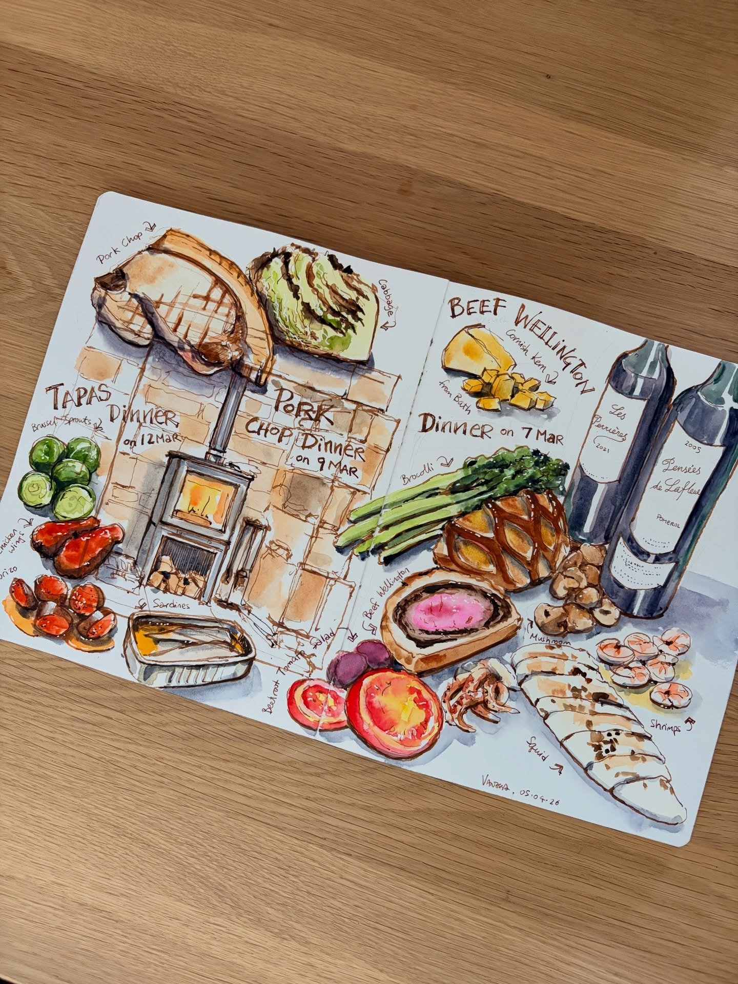 Throwback to my Cotswolds trip last month &mdash; here&rsquo;s our home-cooked meals all on one page. I really miss are the fresh local ingredients and those happy moments cooking in the cottage kitchen.