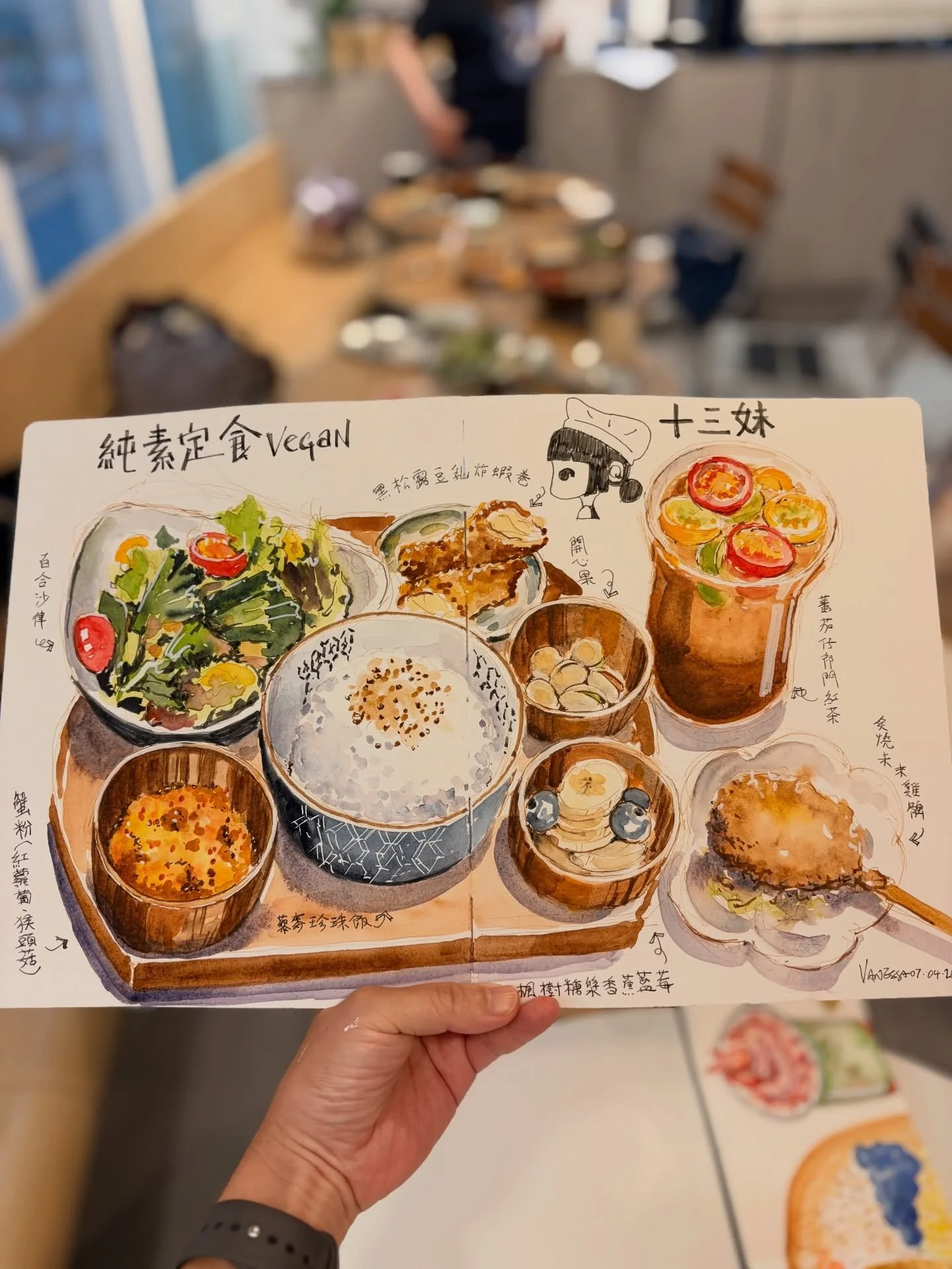 What a delightful tea-time treat at this new vegan restaurant @13muicafe ! I&rsquo;m truly amazed that these are all vegan&mdash;the flavours are so rich and satisfying. Thank you for inviting us to be your very first guests. It was such a pleasure t