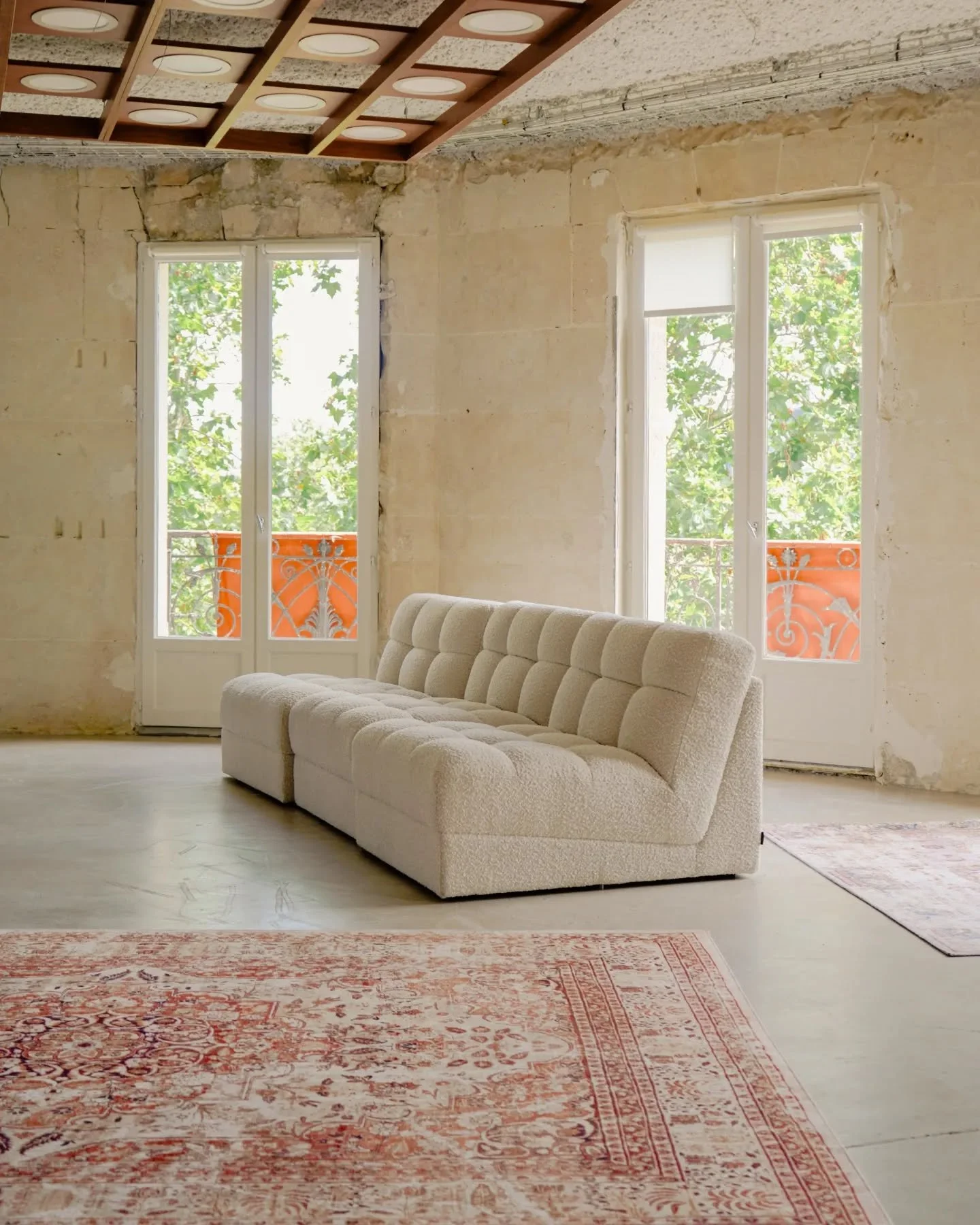 Elements of the space 'District 23' designed by @youssouf.f photographed in Paris July 2024.