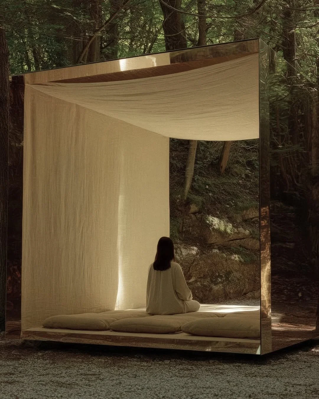 Reimagining a quiet space for mindfulness, designed by @mariustroy 

#reimagining #worldbuilding #consciousdesign