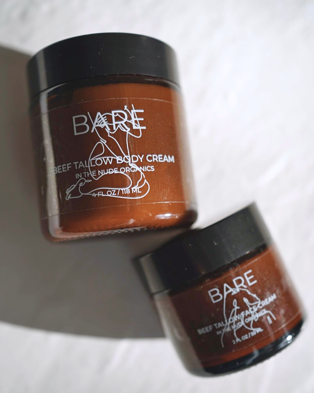 Bare Beef Tallow Face & Body Cream Bundle