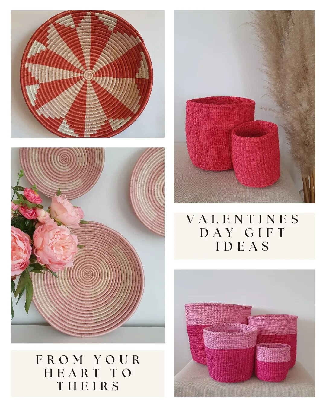 Looking for the perfect Valentine's Day gift? Surprise your loved one or friend with our sustainable handwoven baskets, adding a touch of texture and color to their space and heart. 💚 💛 💜 ⁣
⁣
Make this Valentine's Day special with a meaningful gif