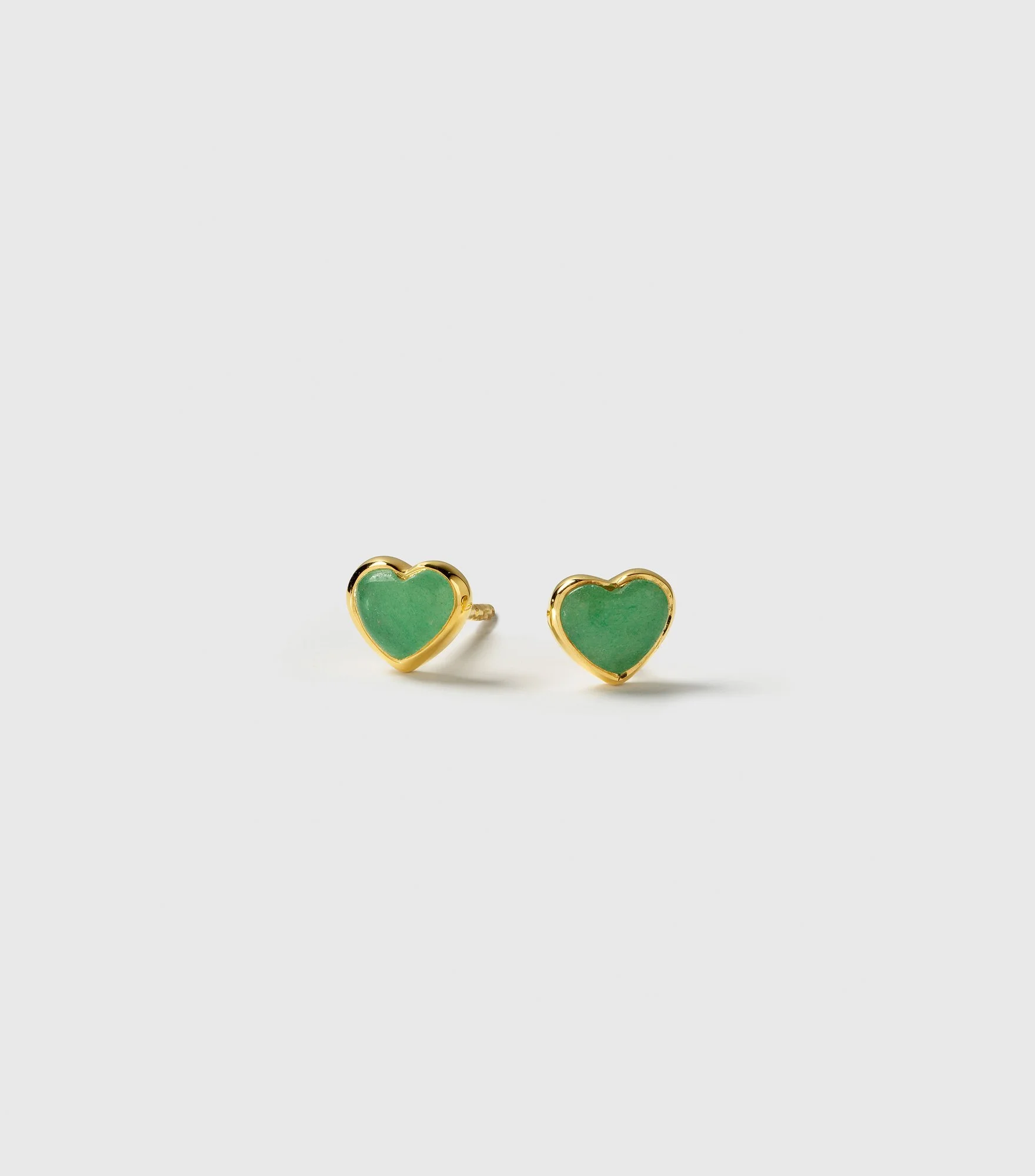 SYSTER P Jewelry Schmuck | Ohrstecker | La La Love | Jadegrün | Gold